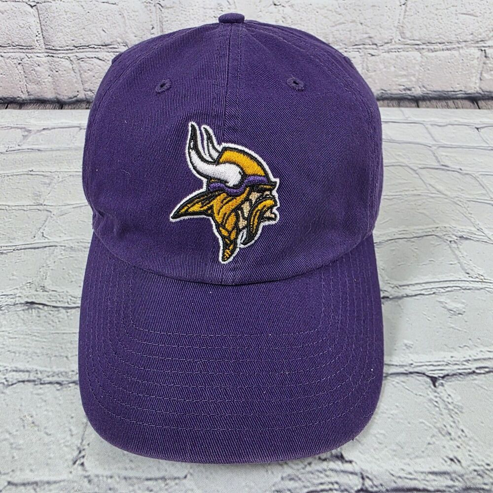Minnesota Vikings Hat OSFA Purple ‘47 Brand Adjustable Plain Logo NFL
